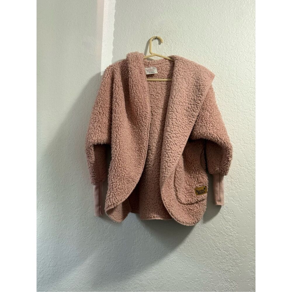 Nordic beach  Petite Blush Wine teddy jacket one size